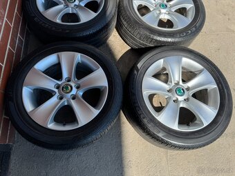 Alu 16" 5x112,škoda typ "MOON" letní 70%, SUP2, Yeti - 2