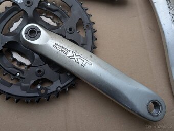 kliky Shimano Deore XT FC-M751 + osa - 2