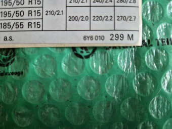 štítek tlaku huštění pneumatik Škoda Fabia I 6Y6010299M - 2