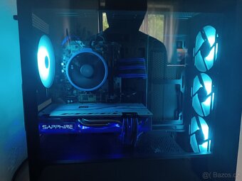 Modrý pc rx580 8gb - 2