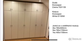 Skříně s policemi (vysoká) - kvalitní materiál jako nové - 2