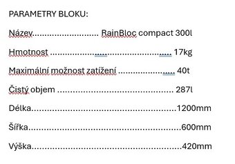 Trativodný vsakovací blok - Rainbloc - 2