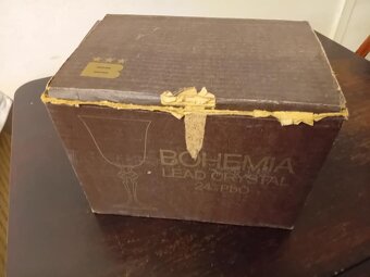 sada broušených sklenic - pozůstalost - 2