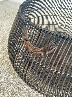 Velký přírodní tmavohnědý koš - 2