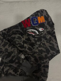 BAPE - šedá mikina - 2