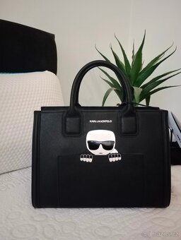 Karl Lagerfeld vysoce luxusní celokožená kabelka - 2
