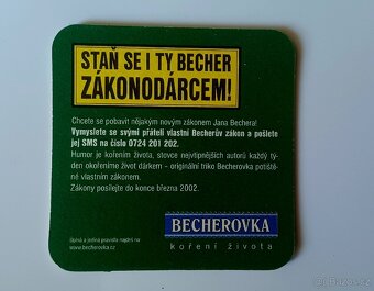 Pivní tácek Becherův zákon č. 20 - 2