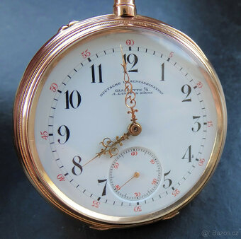 A. Lange & Söhne Glashütte Cal.43 Rose Gold 585 starožitné p - 2
