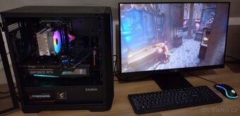 Herní PC s i5 11400F, RTX 3070 a 27" 75Hz FreeSync monitore - 2