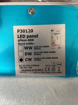 LED panel ELP30120 48W 30x120cm, studená bílá - 2