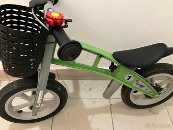 first bike + košík  zvonek  adapter na snizeni - 2