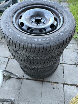 Plechové disky 5x100 včetně pneu - 2