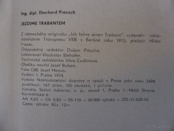 TRABANT 600 a 601 - dvě knihy - 2