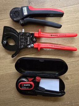 Wurth račnový strihač káblov Lisovacie kliešte a odblankovač - 2