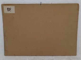 Tokárník - školní pomůcka 1856 - 36,5x26,5cm - 2