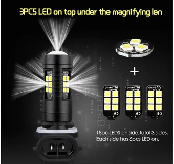 Prodám autožárovky HB4 Led H11-H8 do mlhových světel - 2