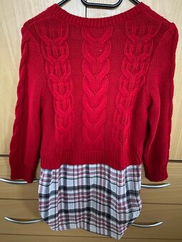 Dvojitá svetrová halenka, NOVÁ, vel.38, zn.C&A - 2