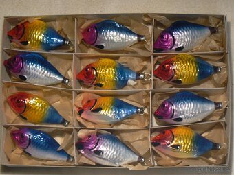 RETRO vánoční ozdoby kapřík - 2