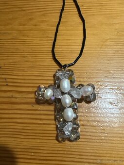 Bižuterie ruční práce barokní perly Jablonec korálky - 2