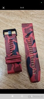 GARMIN 8, 6x, 7x tah, řemínek, pásek 26mm červená - 2