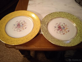 Prodám zlacené talíře s motivem - 2