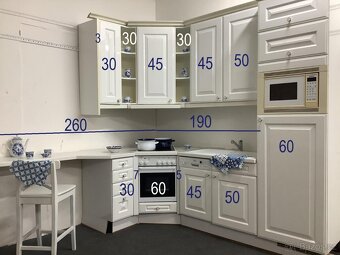 Bílá rustikální kuchyně TAMARA - 2