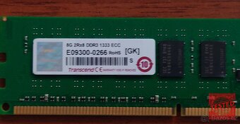 8 GB DDR3 ECC Registred 4 kusy (32GB) - 2