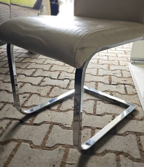 4x krémová židle - 2