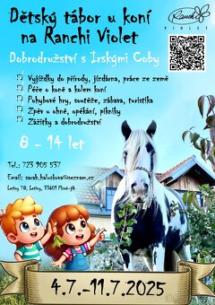 Dětský tábor u koní - Ranch Violet 2025 - 2