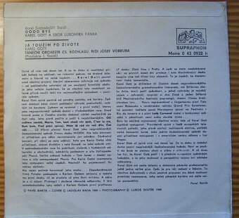 SP deska K.Gott 1970-Good bye,Já toužím po životě/36/ - 2