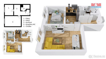 Prodej bytu 1+1, 47 m², Náchod, ul. Kostelecká - 2
