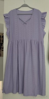 DÁMSKÉ LILA LETNÍ ŠATY vel. 52 /4XL - 2