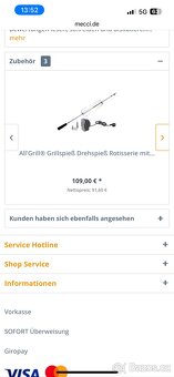 plynový gril Freiluftküche – 4 hořáky + boční vařič + sklápě - 2
