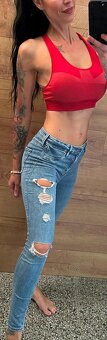 Hollister sexy slim strečové džíny 38_40 - 2