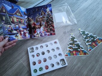 Vánoční adventní kalendář, různé druhy, náramky a přívěsky - 2