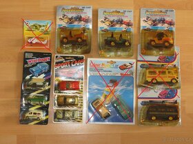 Autíčka staré modely angličáky 80. léta. - 2