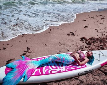 Paddleboard, iSUP, surf PINk 320 cm nosnost 150 kg - 2