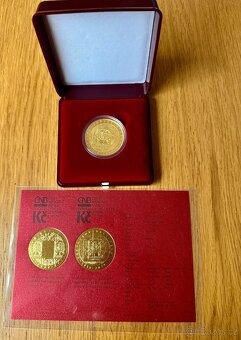 Prodám ZLATOU MINCI 10000 KČ ZAVEDENÍ ČESKOSLOVENSKÉ MĚNY BK - 2