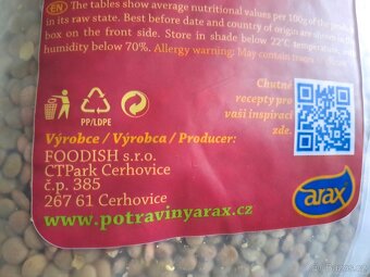 Čočka velkozrnná, český výrobce, VELKÉ 5kilové balení - 2