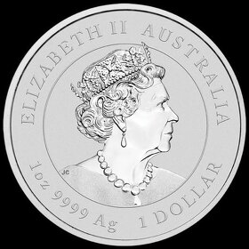 Stříbrná mince 1 Oz - Rok Králíka 2023 - NOVINKA - AUSTRÁLIE - 2