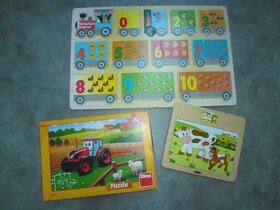 Dětské puzzle DINO traktor - 2