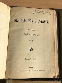 Školák Kája Mařík l.-6.díl 1937-1938, starožitný - 2