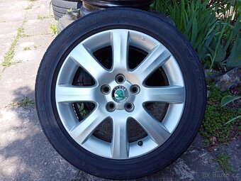 Obutá alu kola 15ky 5x100 ŠKODA VW SEAT AUDI - dobírka možná - 2