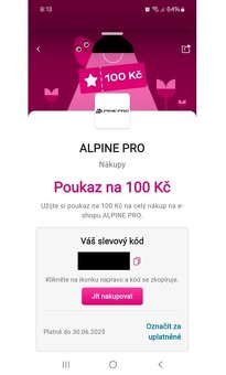 Vyměním poukazy na slevu -100Kč do Alpinepro za ZALANDO - 2