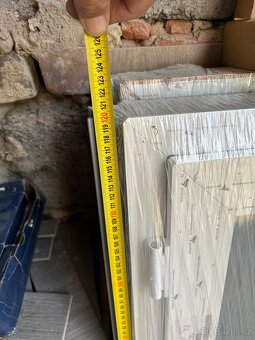 Výklopná plastová okna 120x60 zlatý dub - 2