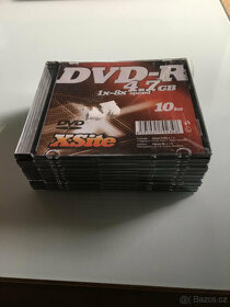 DVD-R X-SITE 4,7GB 8x 10ks slim pack - 2