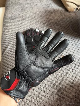 Kožené rukavice na motorku, skútr, moped - 2