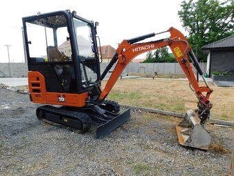 Mini bagr HITACHI ZX 19, 2022,Hydraulická svahovka TOP stav - 2