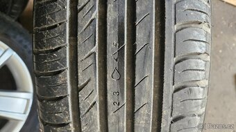 Sada ALU kol originál škoda rozteč 5x112 s letní 195/65/15 - 2