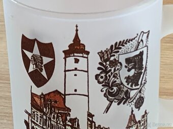 Pamětní skleněný hrnek OSVOBOZENÍ DOMAŽLIC americkou armádou - 2